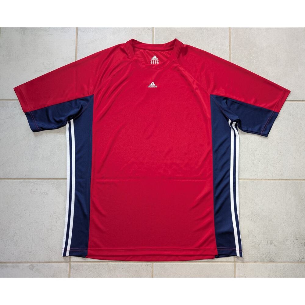 Adidas Men's XXL Vintage England Soccer Jersey Shirt #7 Beckham Red Blue - Picture 2 of 9